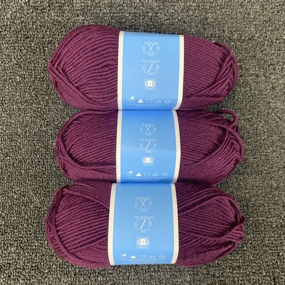 Lot Of 3 Draper James Cozy Wool Pickled Beet Merino Wool & Acrylic Yarn New - Picture 3 of 5